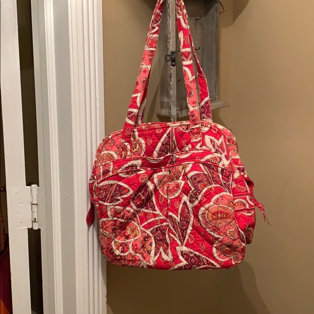 Vera Bradley pink/red print bag